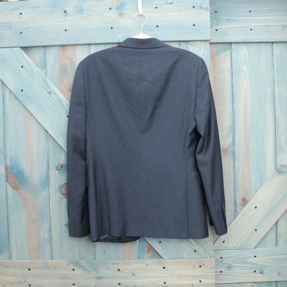 LY Adams Italy Navy Blazer Wool Size US 38 Italian 48 L’Exception - Picture 9 of 9